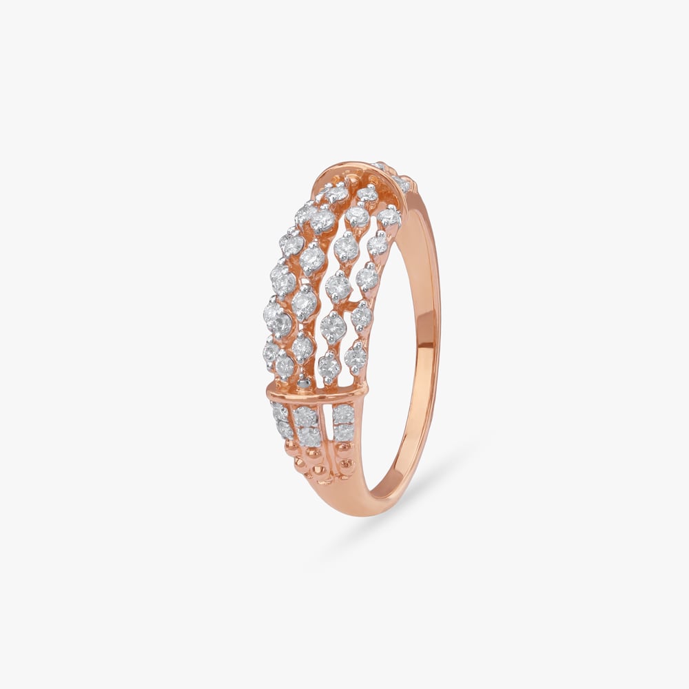 

Row Dome Diamond Ring