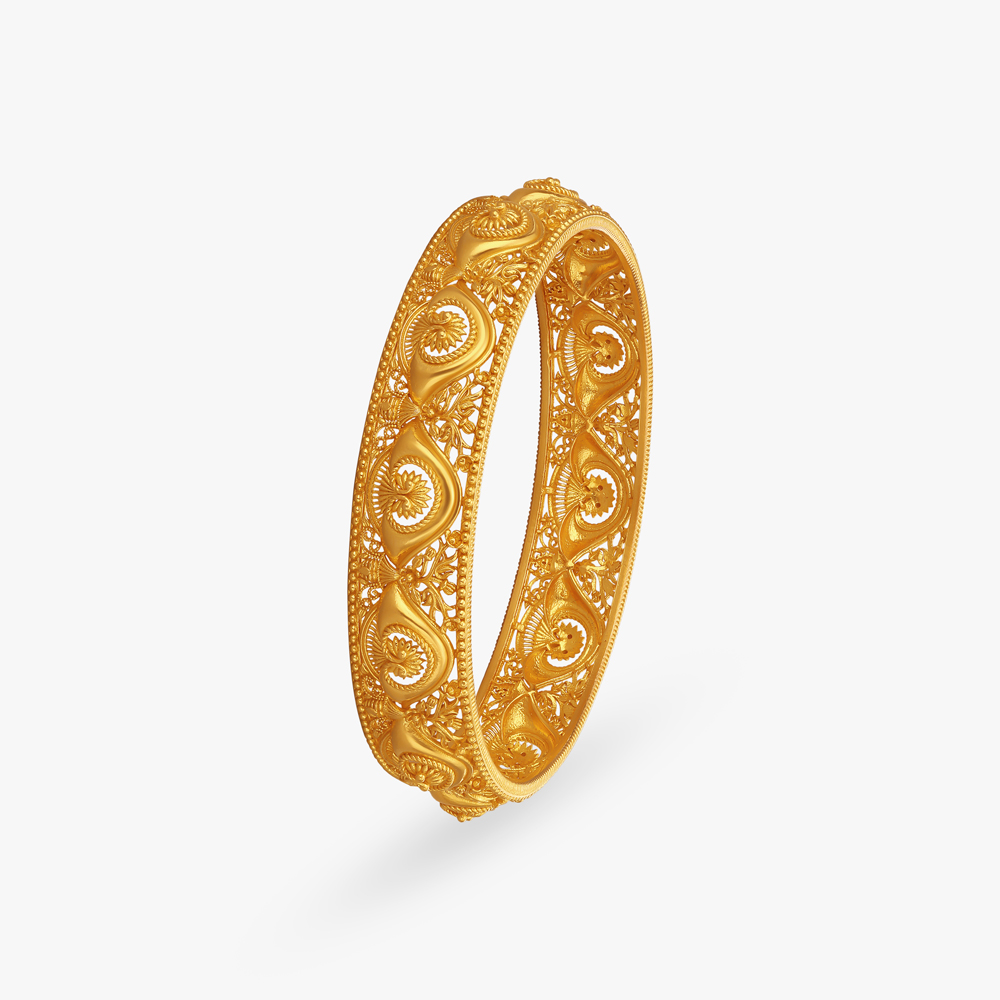 Regal Journey Antique Finish Bangle,,hi-res image number null