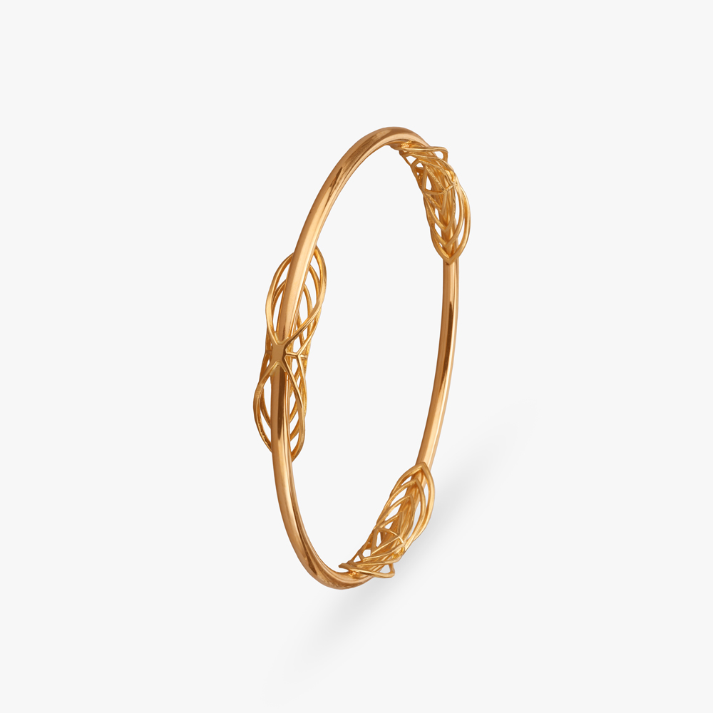 Intertwined Radiance Gold Bangle,,hi-res image number null