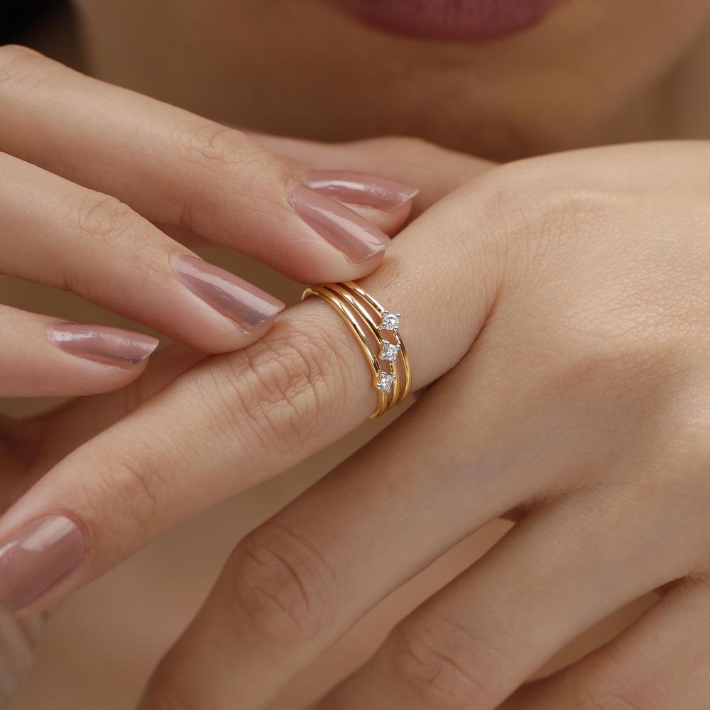 Trinity Gleam Diamond Ring,,hi-res image number null