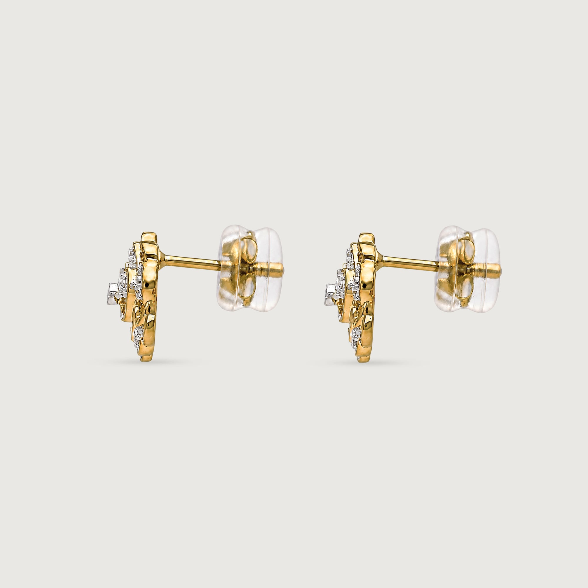 Layered Bloom Diamond Earrings,,hi-res image number null