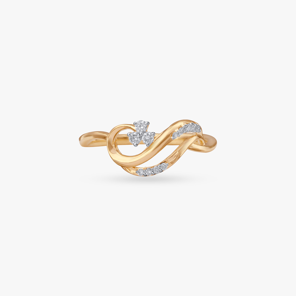Tide Twist Diamond Ring,,hi-res image number null