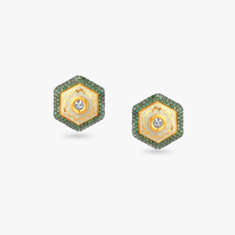 Mosaic Majesty Gold Necklace Set,,hi-res image number null