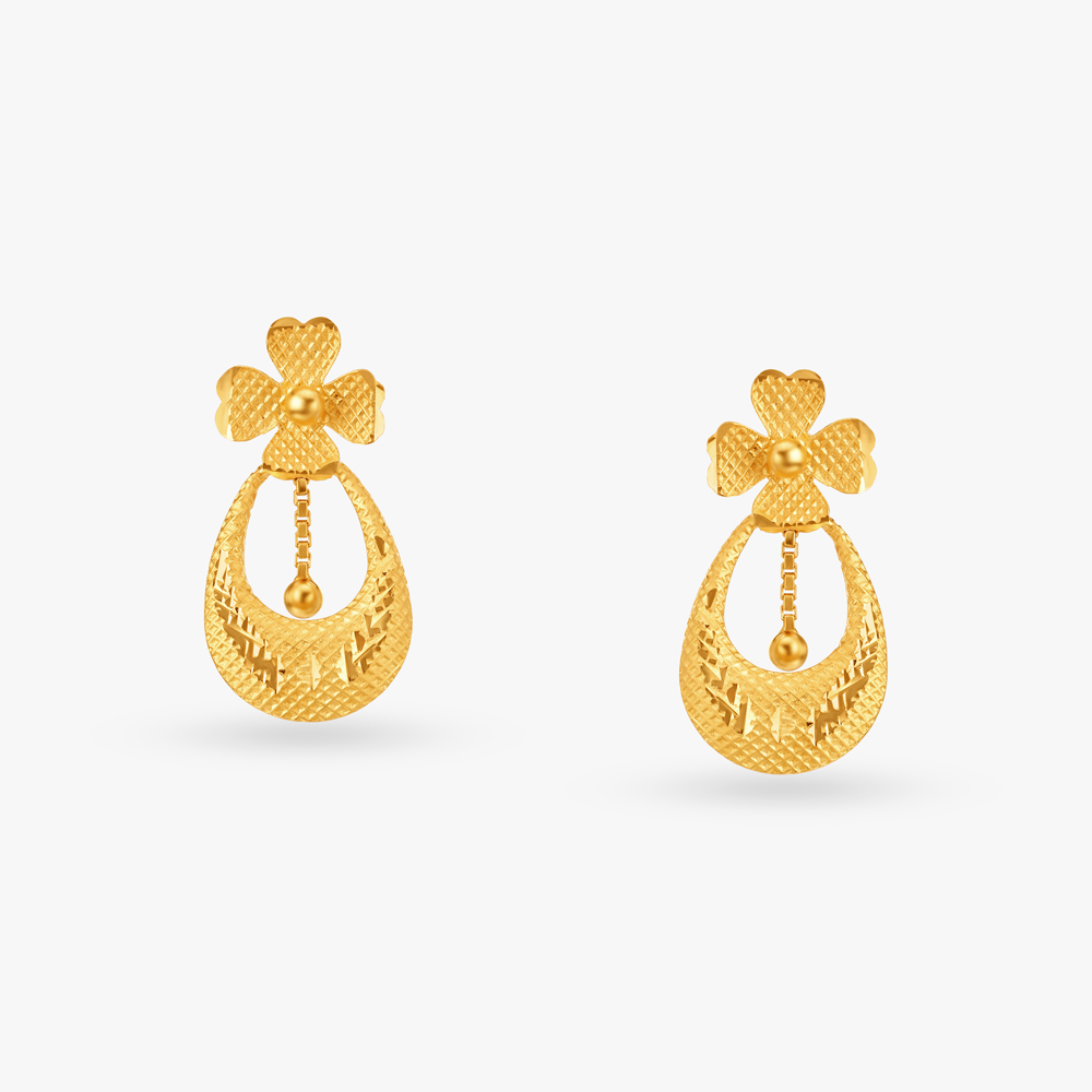 Buy Yellow Gold Earrings for Women by P.C. Chandra Jewellers Online |  Ajio.com