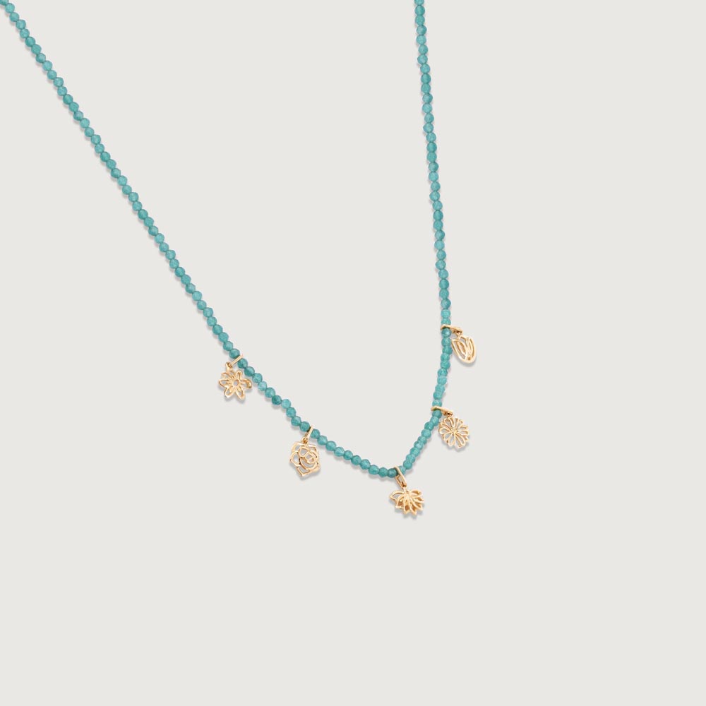 Chic Bloom Beaded Necklace,,hi-res image number null