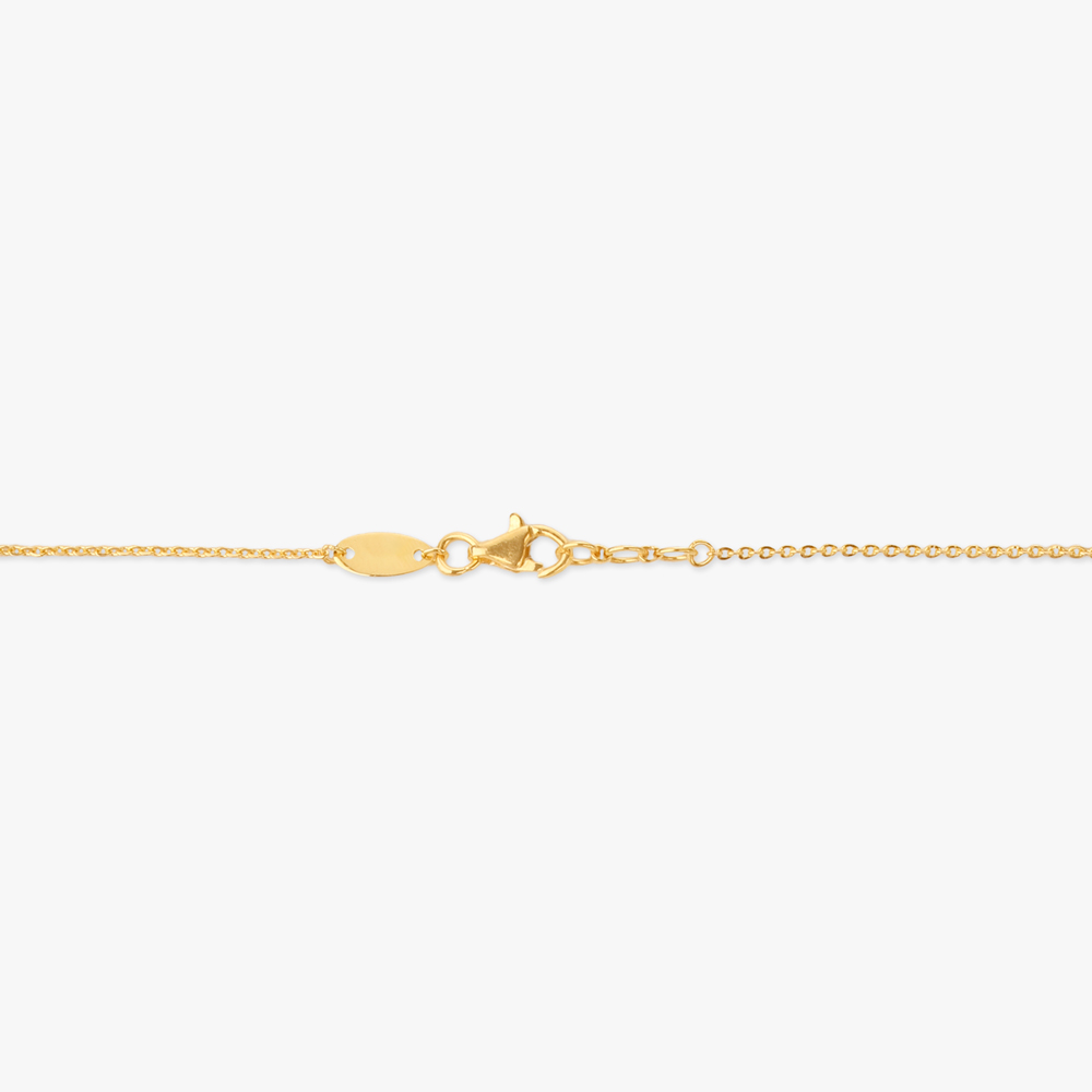 Twisted Loop Gold Pendant with Chain,,hi-res image number null