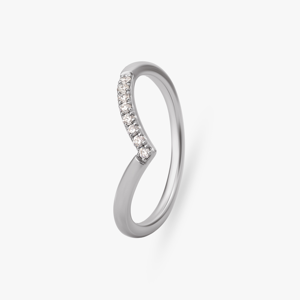 Pure Opulence Platinum Trio Diamond Finger Ring