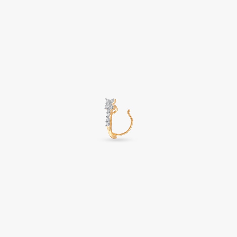 

Celestial Trail Diamond Nose Pin