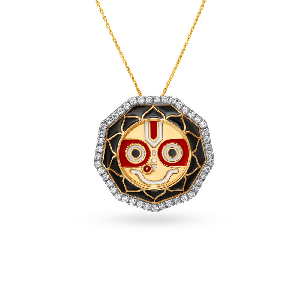 Glinting Lord Jagannath Pendant
