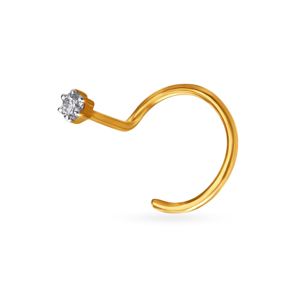 Dainty Diamond Nose Pin,,hi-res image number null