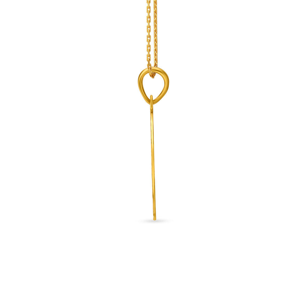 Pisces Zodiac Laser Cut High Polish Gold Pendant,,hi-res image number null