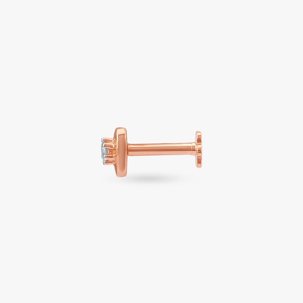 Heart Spark Diamond Nose Pin,,hi-res image number null