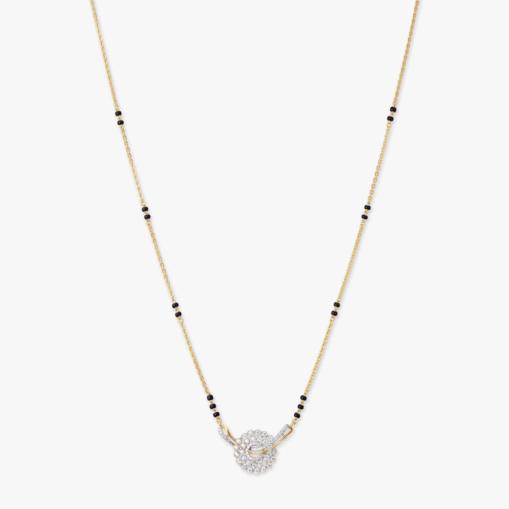 Spiral Bloom Diamond Mangalsutra,,hi-res image number null