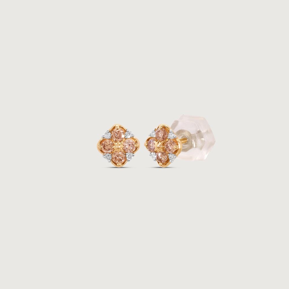 Radiant Petal Diamond Stud Earrings,,hi-res image number null
