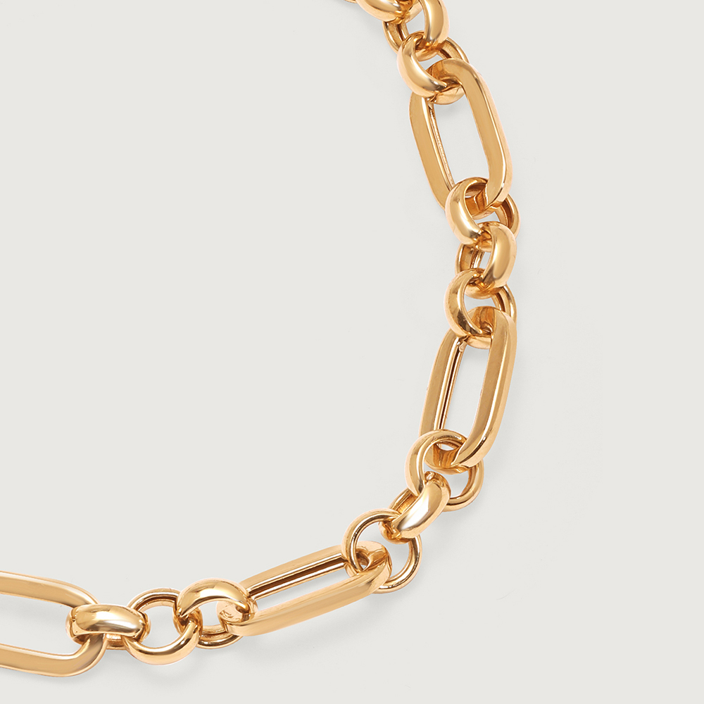 Bold Interlink 18KT Gold Bracelet,,hi-res image number null