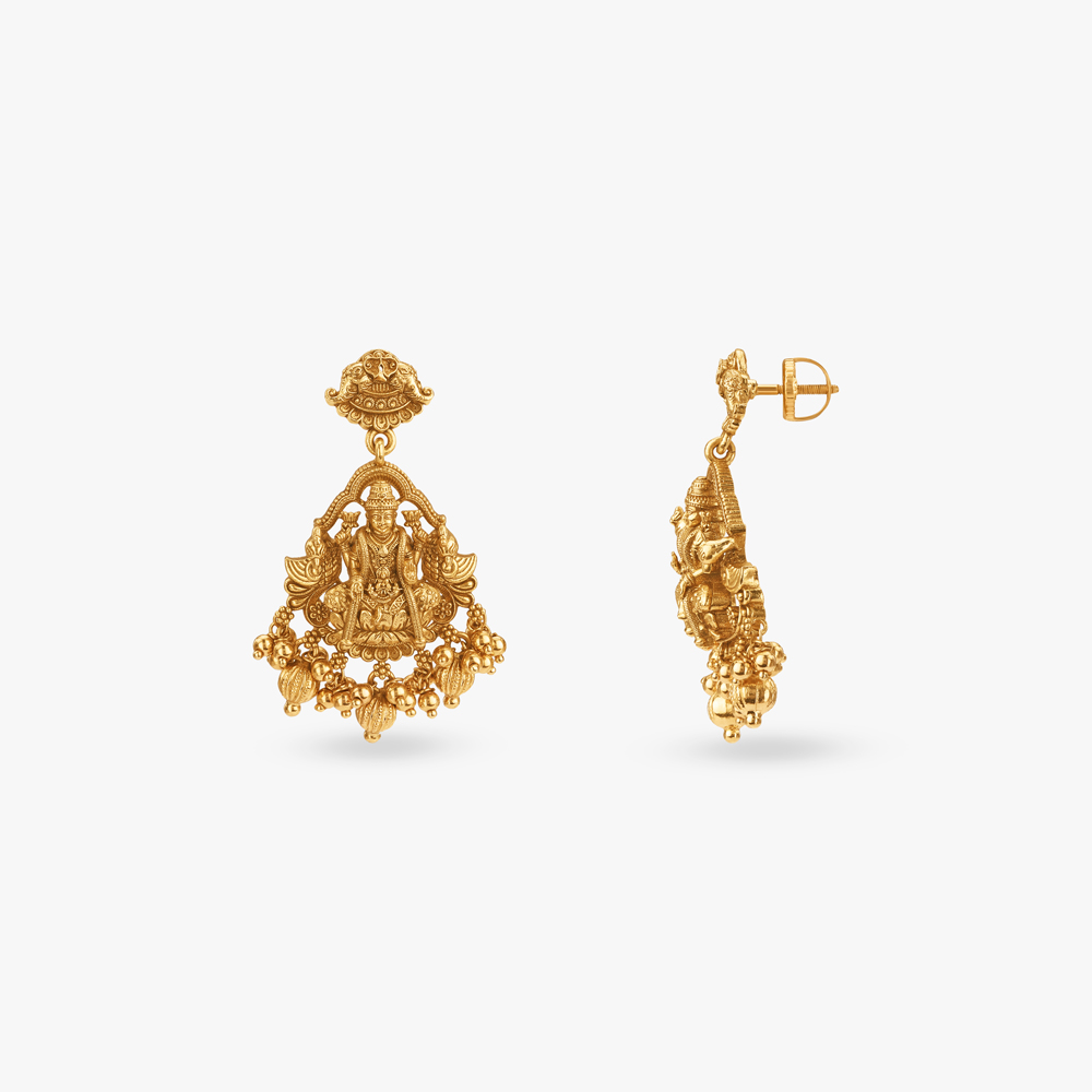 Radiant Lakshmi Gold Necklace Set,,hi-res image number null