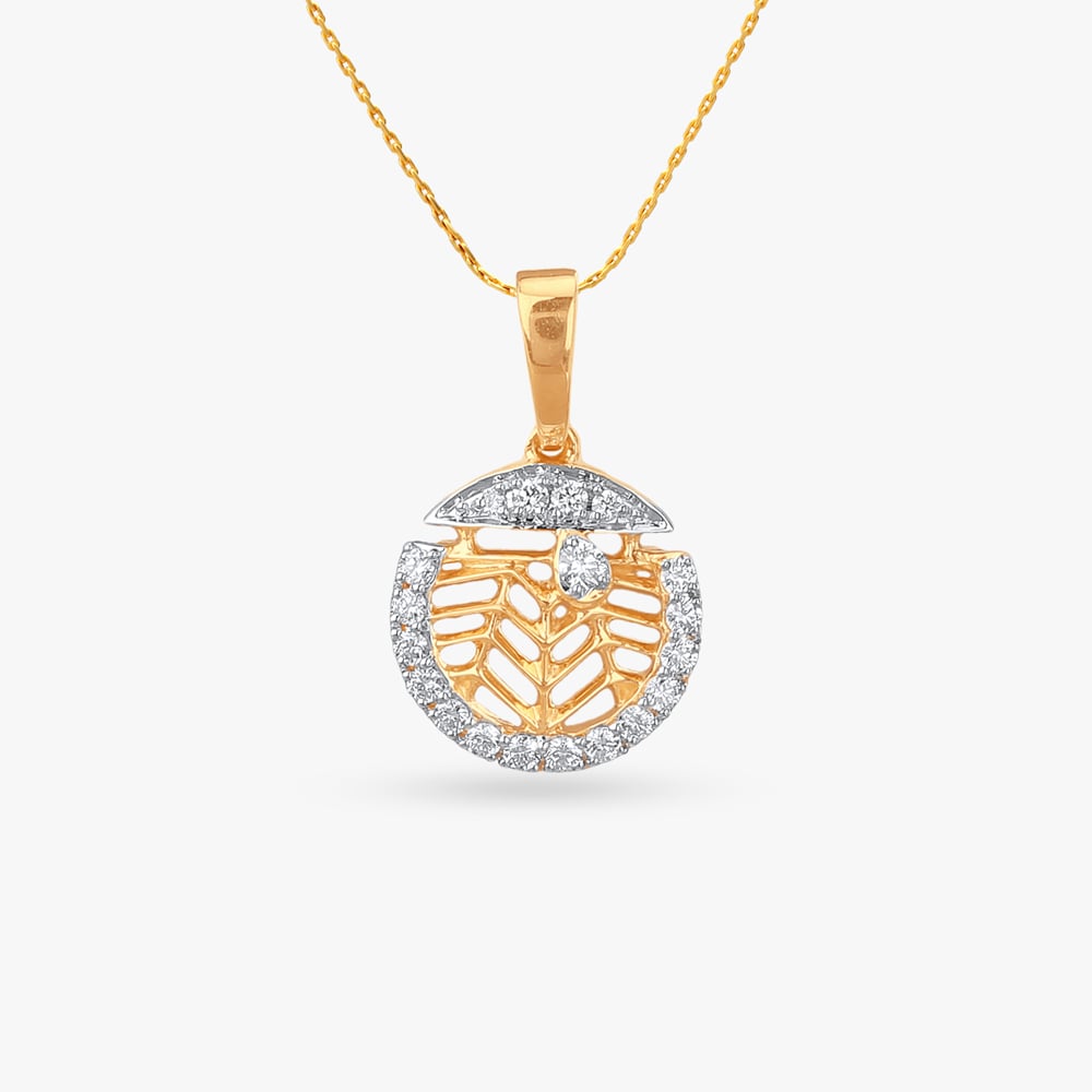 

Dewdrop Leaf Diamond Pendant