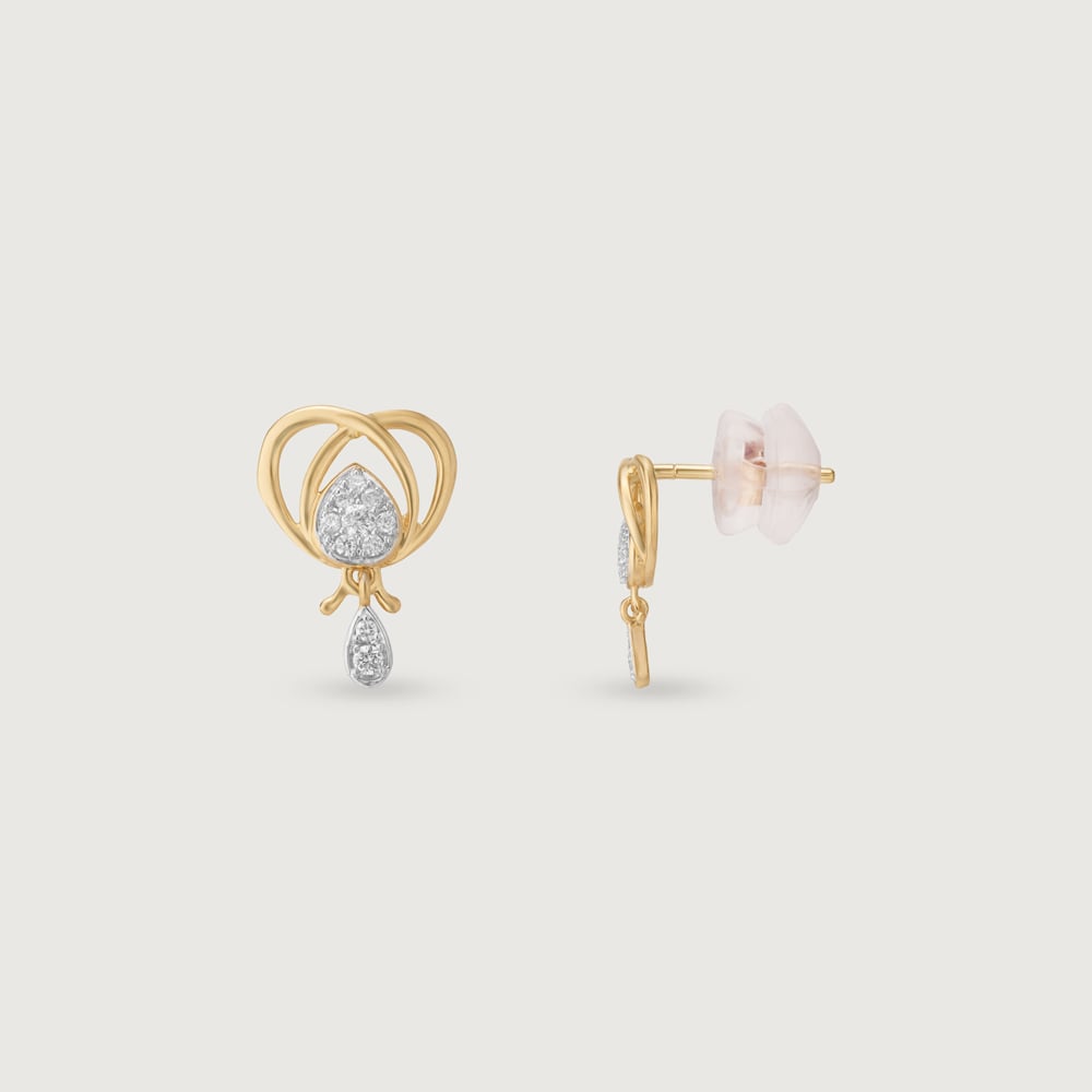 Sweet Buzz Diamond Drop Earrings,,hi-res image number null