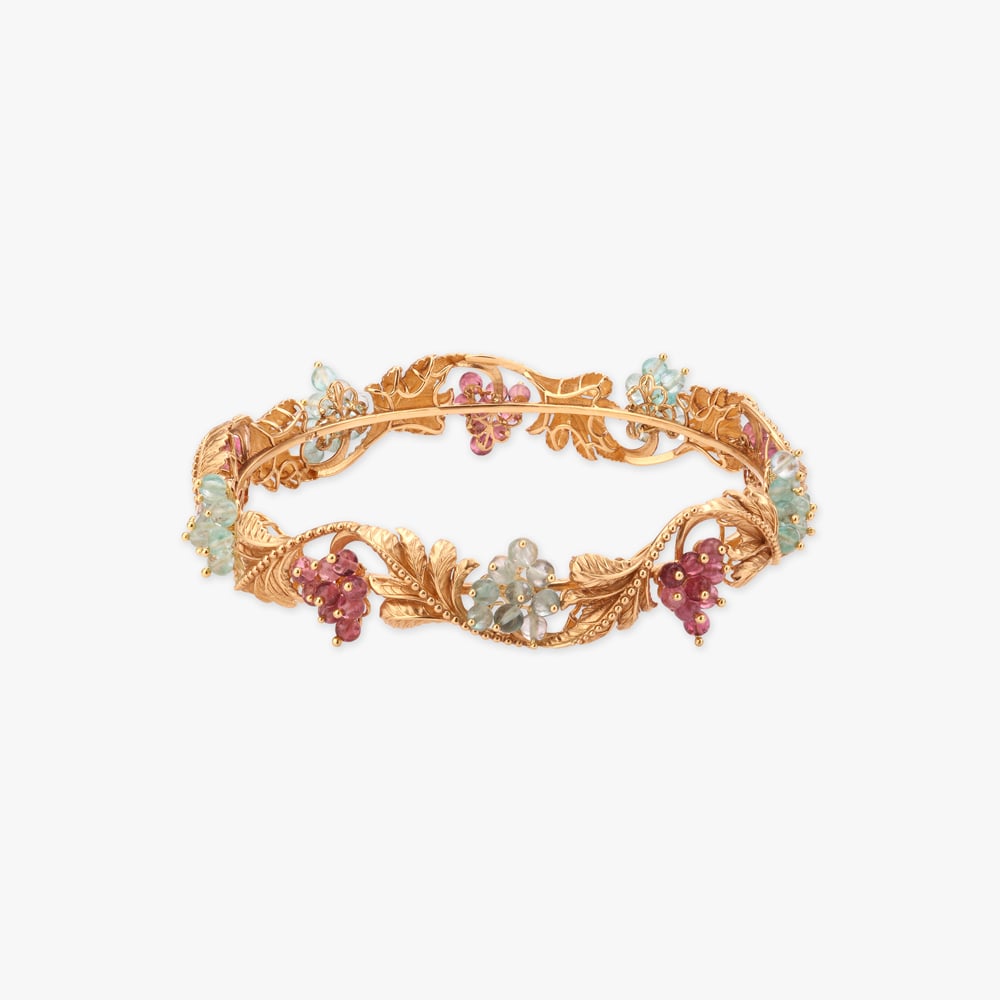 Verdant Vineflow Gold Bangle,,hi-res image number null