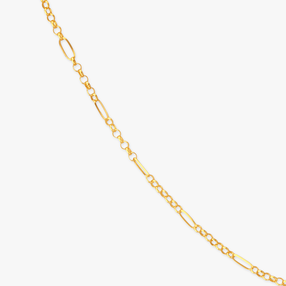 Elongated Link Gold Chain for Men,,hi-res image number null