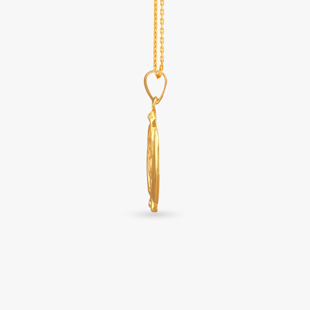 Ik Onkar Khanda Gold Pendant,,hi-res image number null