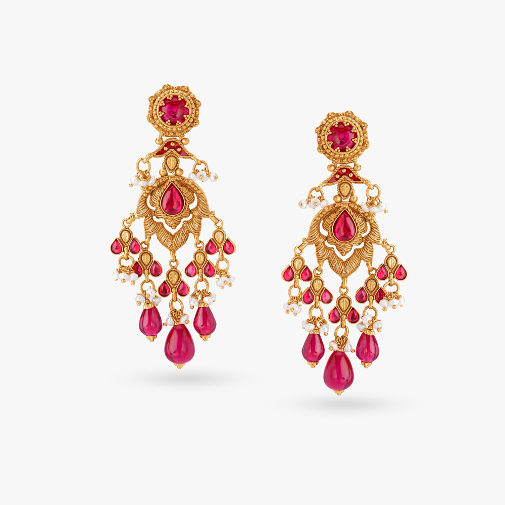 Royal Grandeur Gold Necklace Set,,hi-res image number null