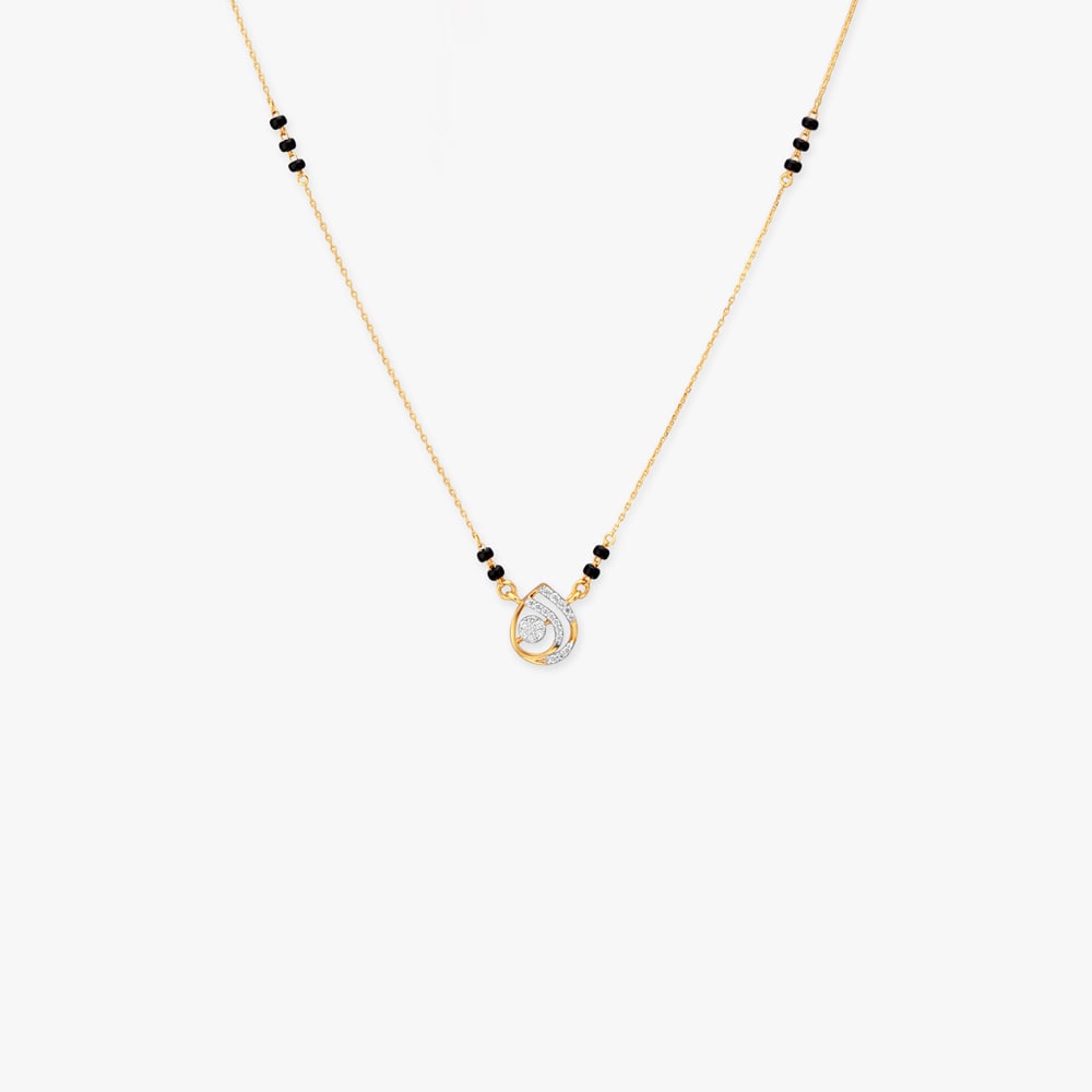 Twin Flame Diamond Mangalsutra,,hi-res image number null