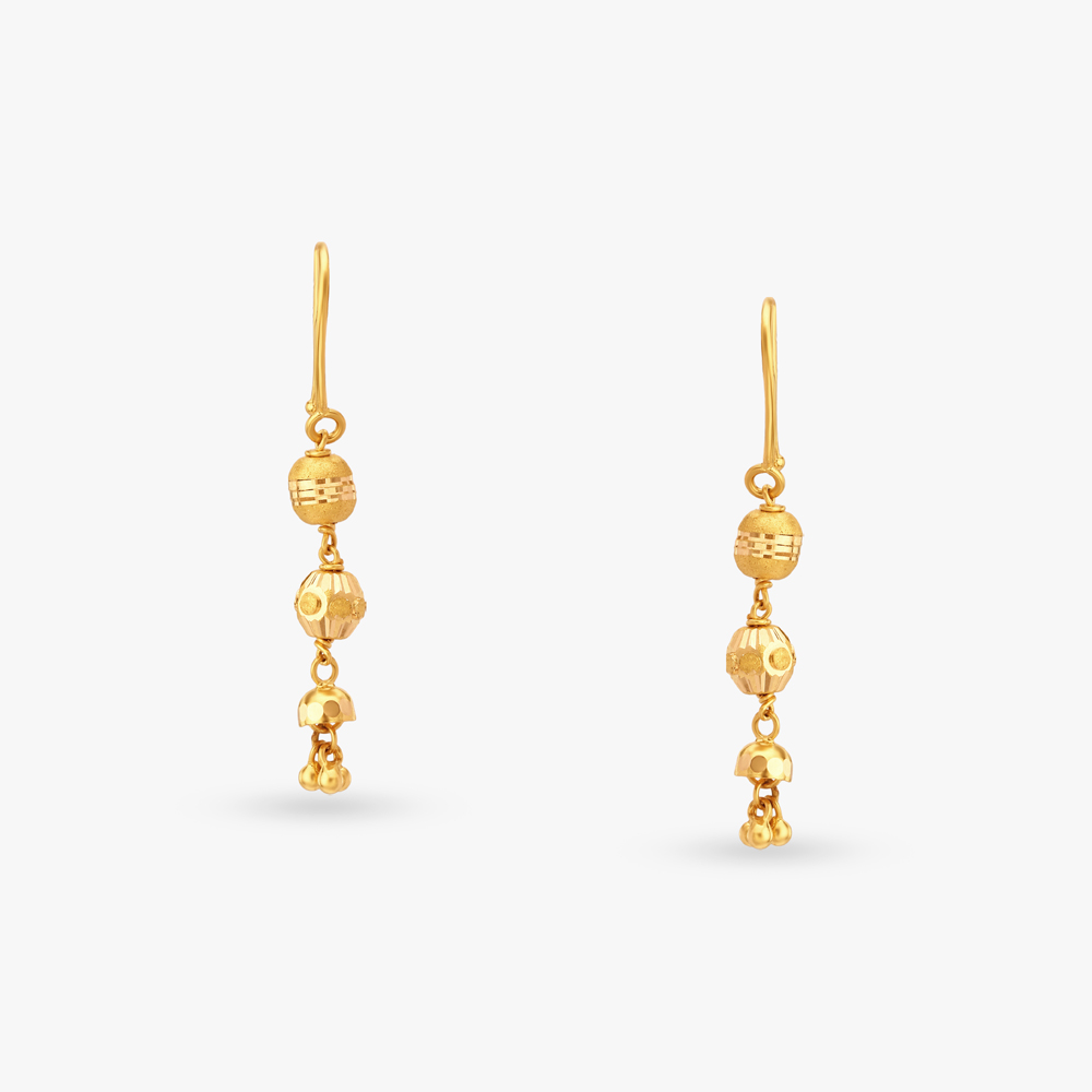 Ornate Gold Hoop Earrings,,hi-res image number null