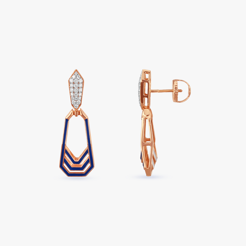 Geometric Versatility Diamond Drop Earrings,,hi-res image number null