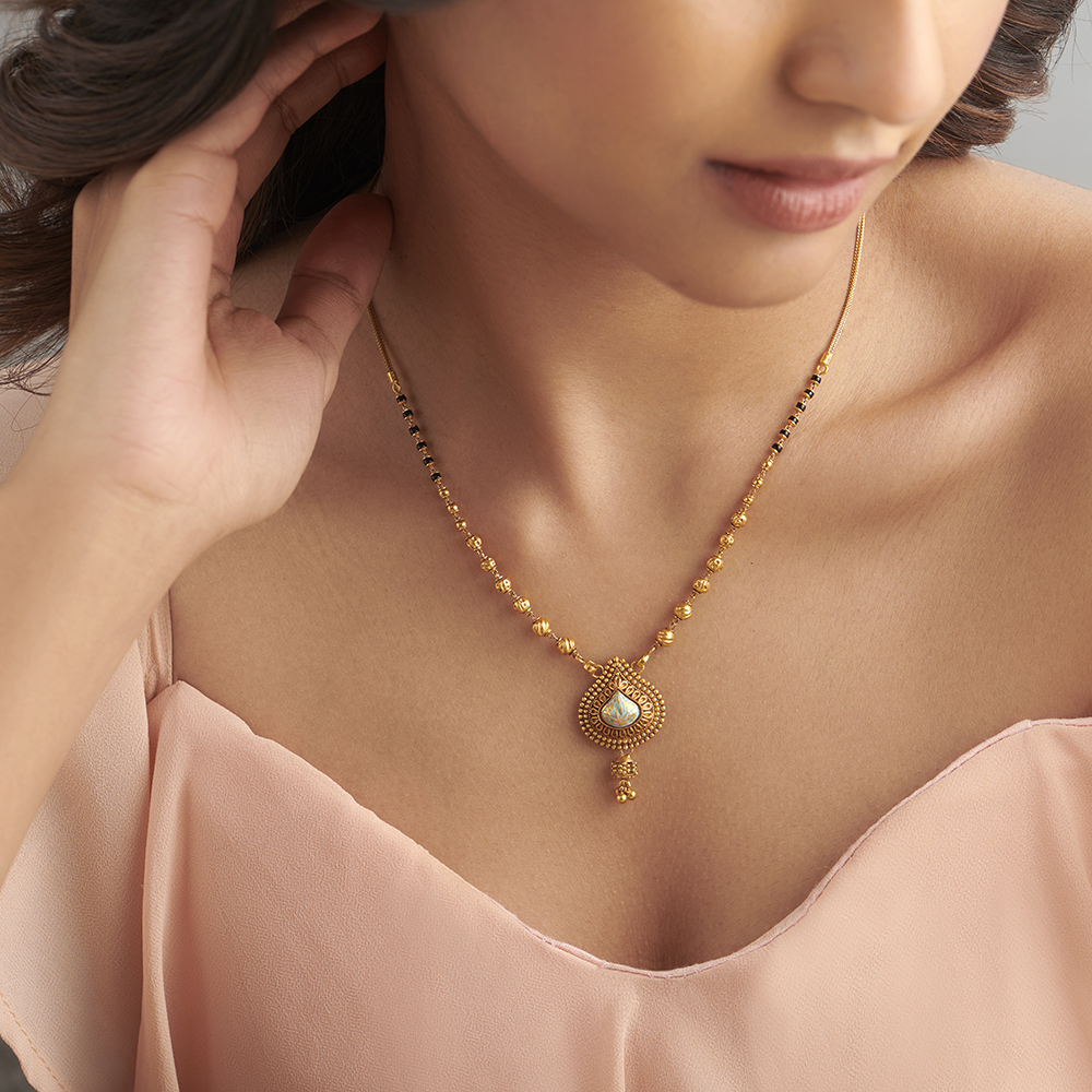 Precious Leafy Mangalsutra,,hi-res image number null