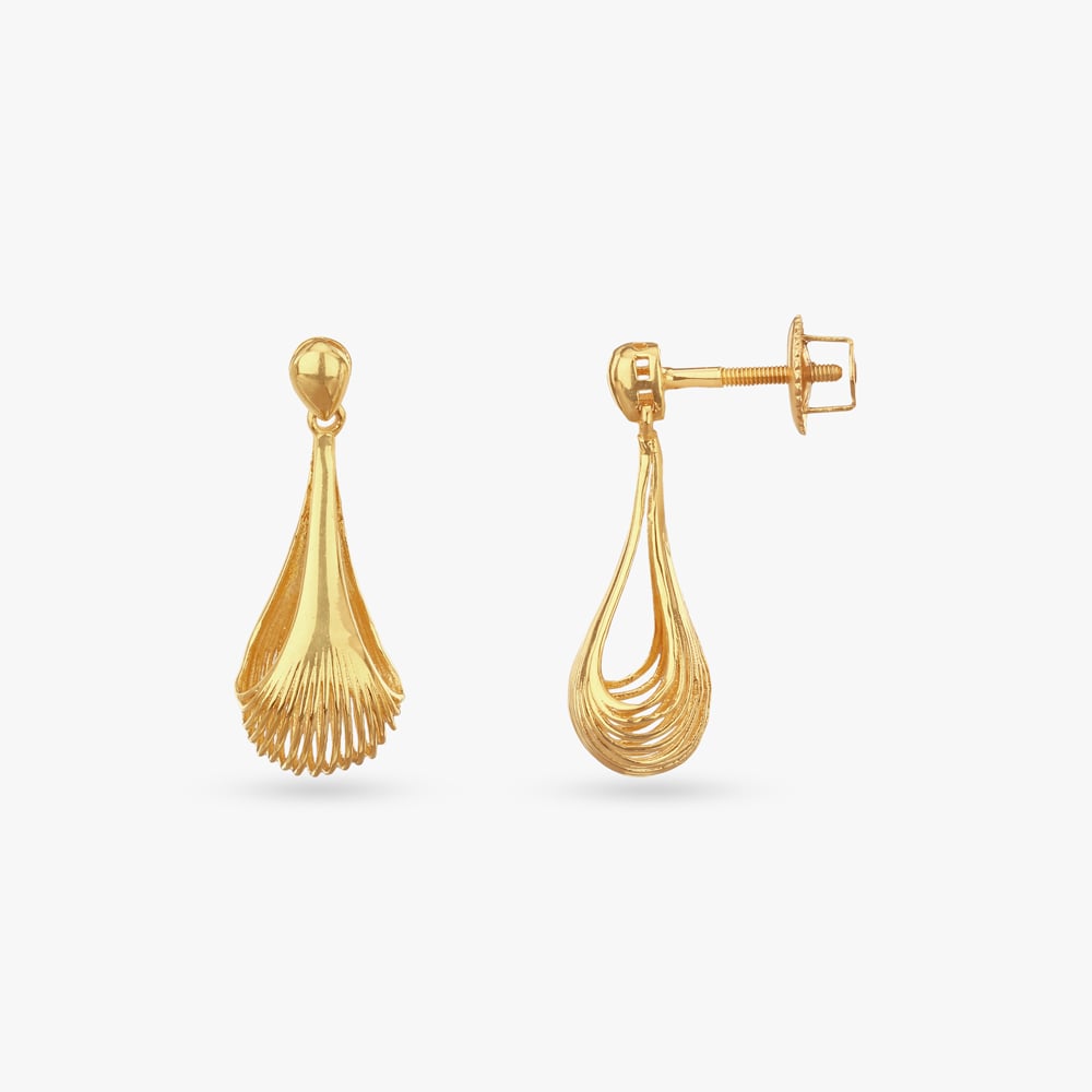 

Radiant Layers Gold Drop Earrings