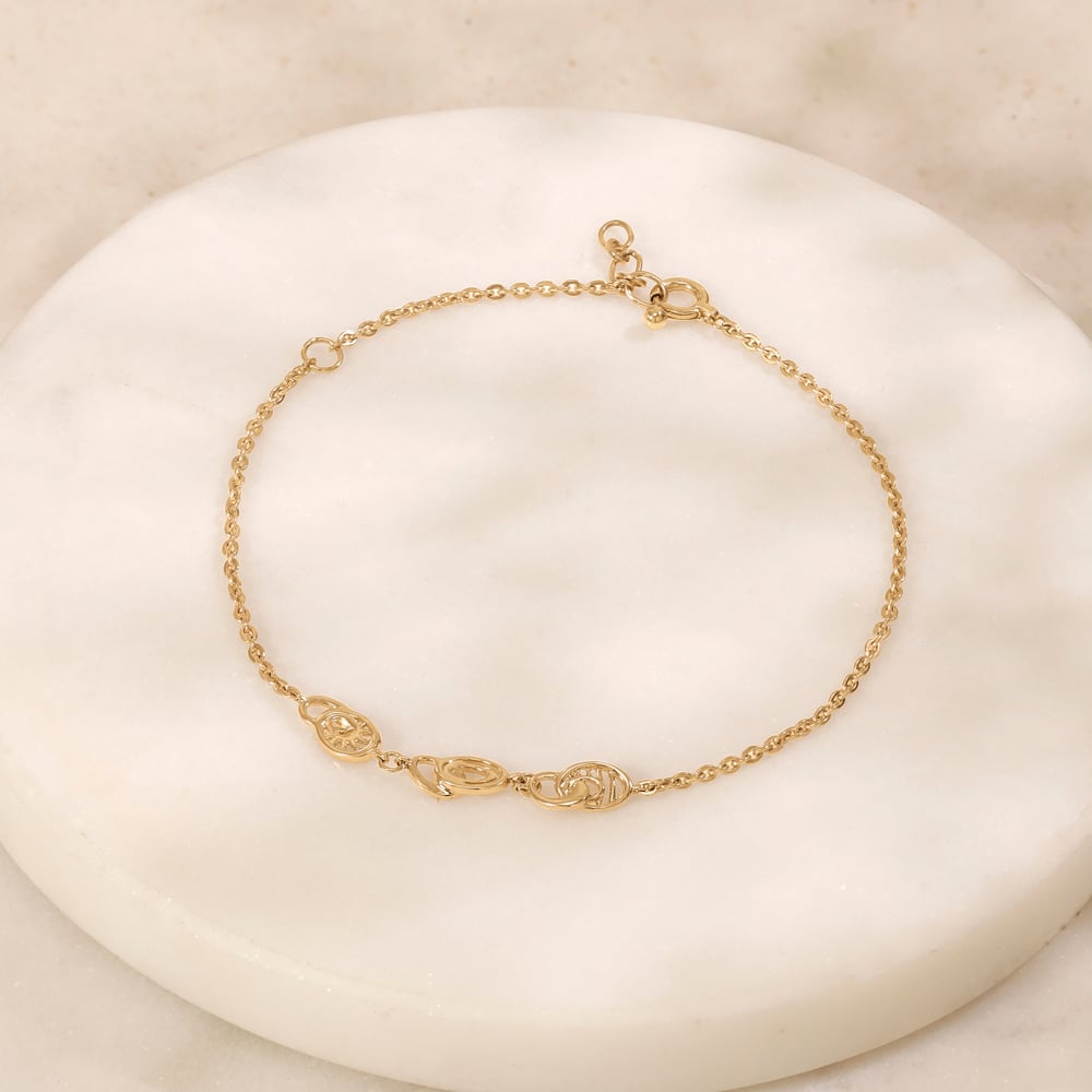 Interwoven Harmony Gold Bracelet,,hi-res image number null