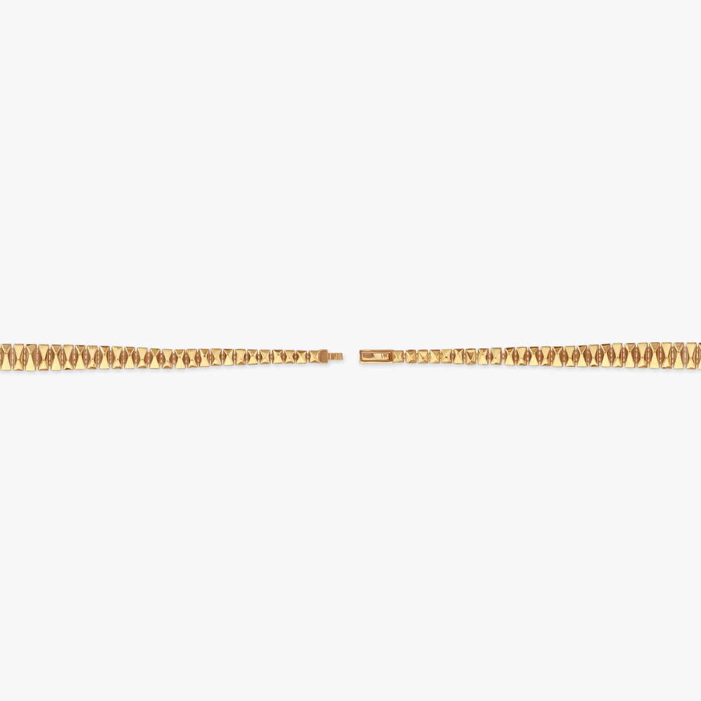 Edgy Gleam Gold Bracelet,,hi-res image number null