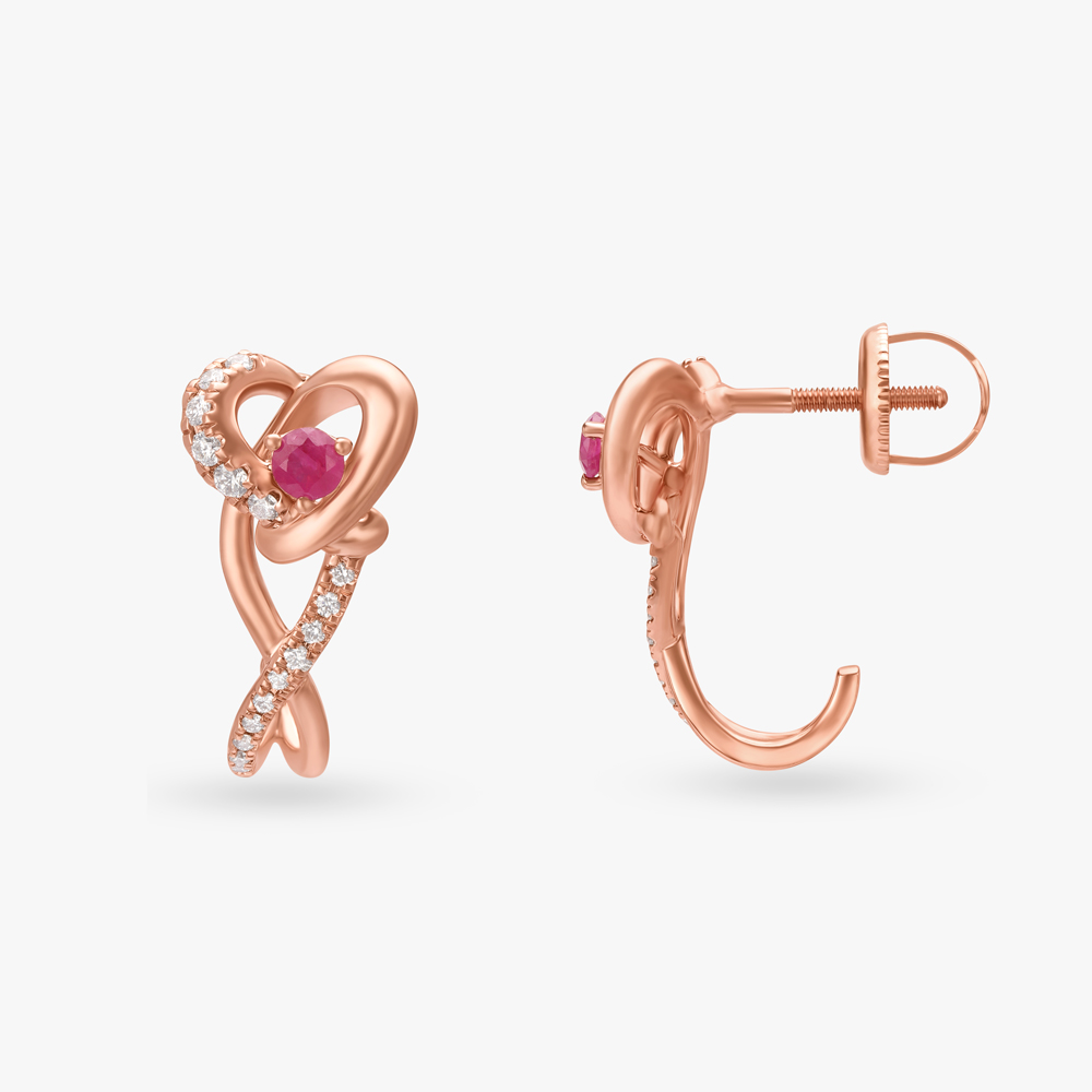 Divine Connection Diamond Stud Earrings,,hi-res image number null