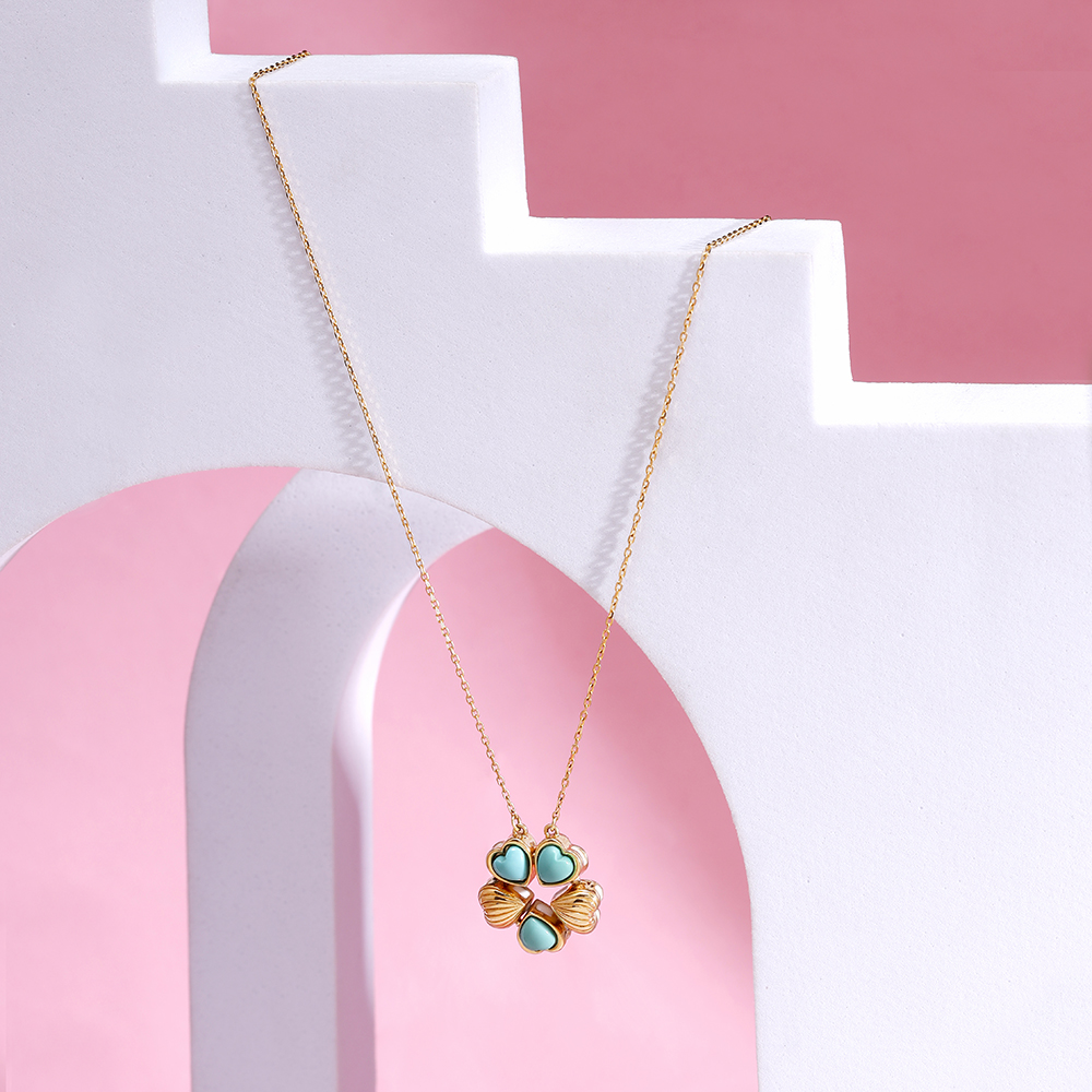 Gemstone Magic 18KT Transformable Arizona Turquoise Necklace,,hi-res image number null