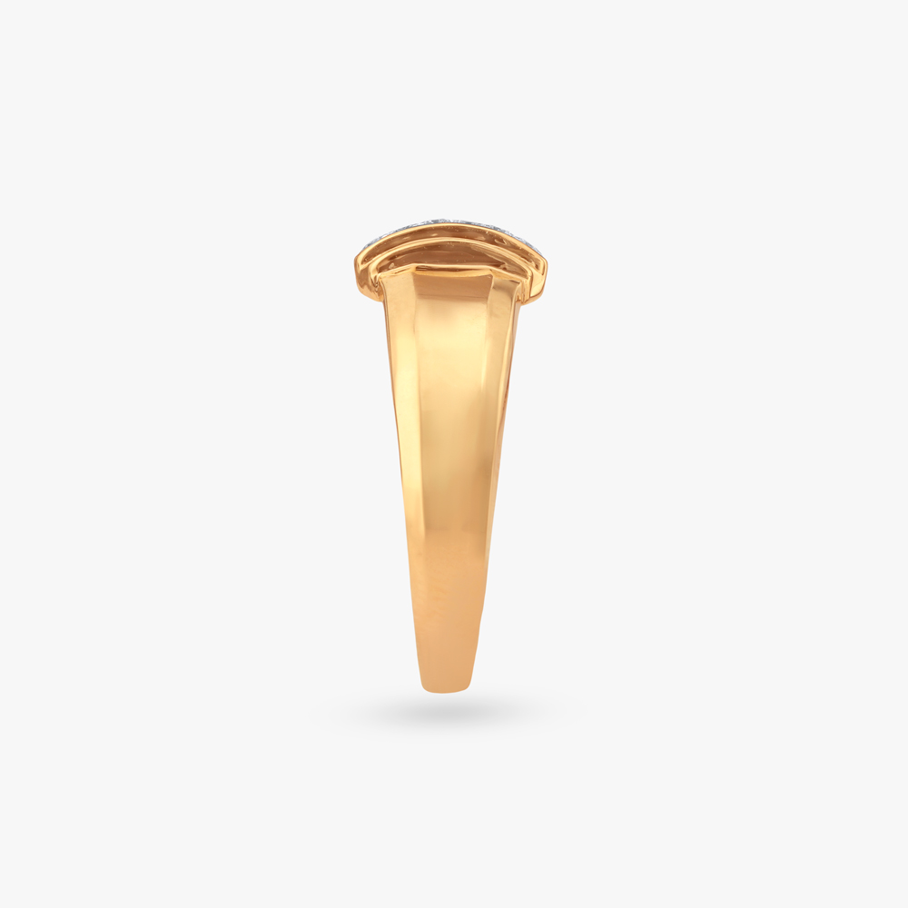 Bold Rectangular Diamond Ring For Men,,hi-res image number null