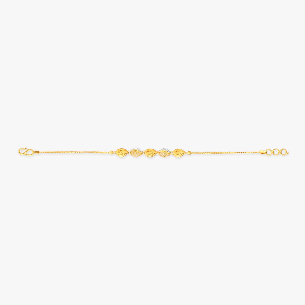Leaf Rhythm Gold Bracelet,,hi-res image number null