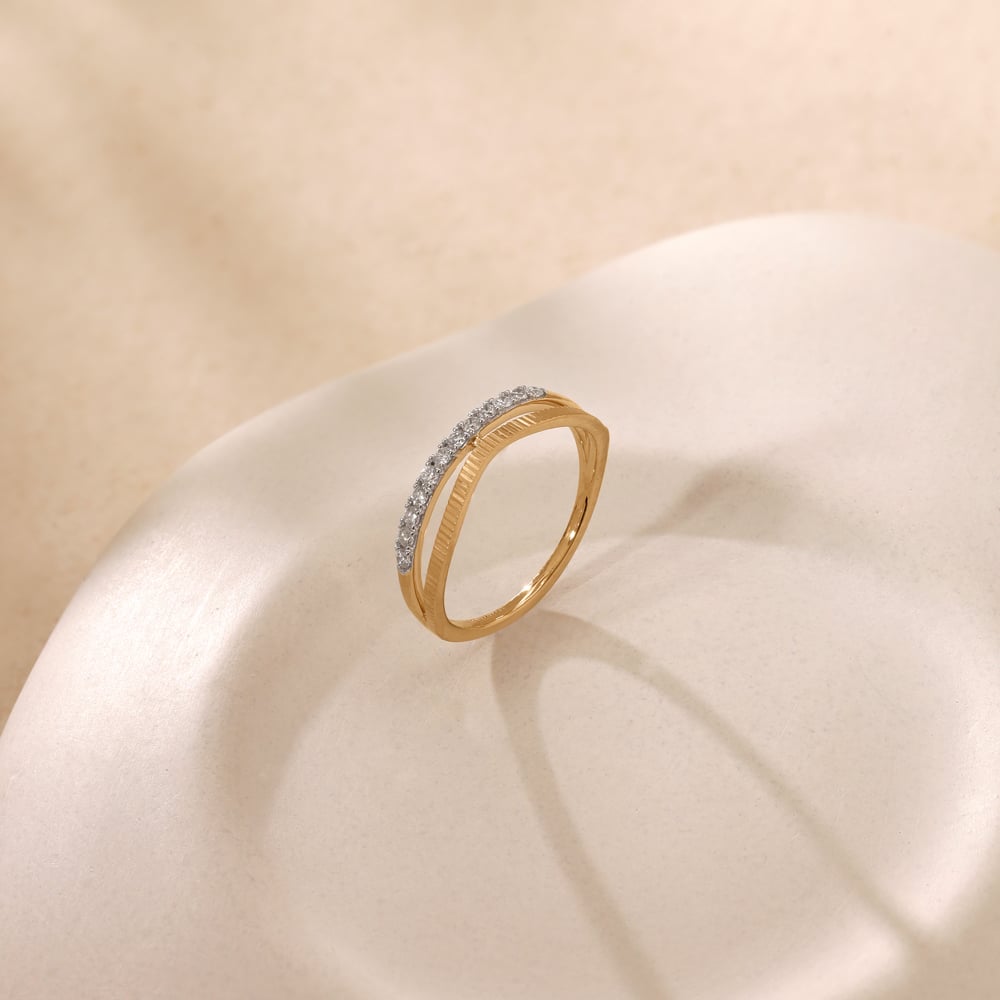 Flowing Linear Diamond Ring,,hi-res image number null