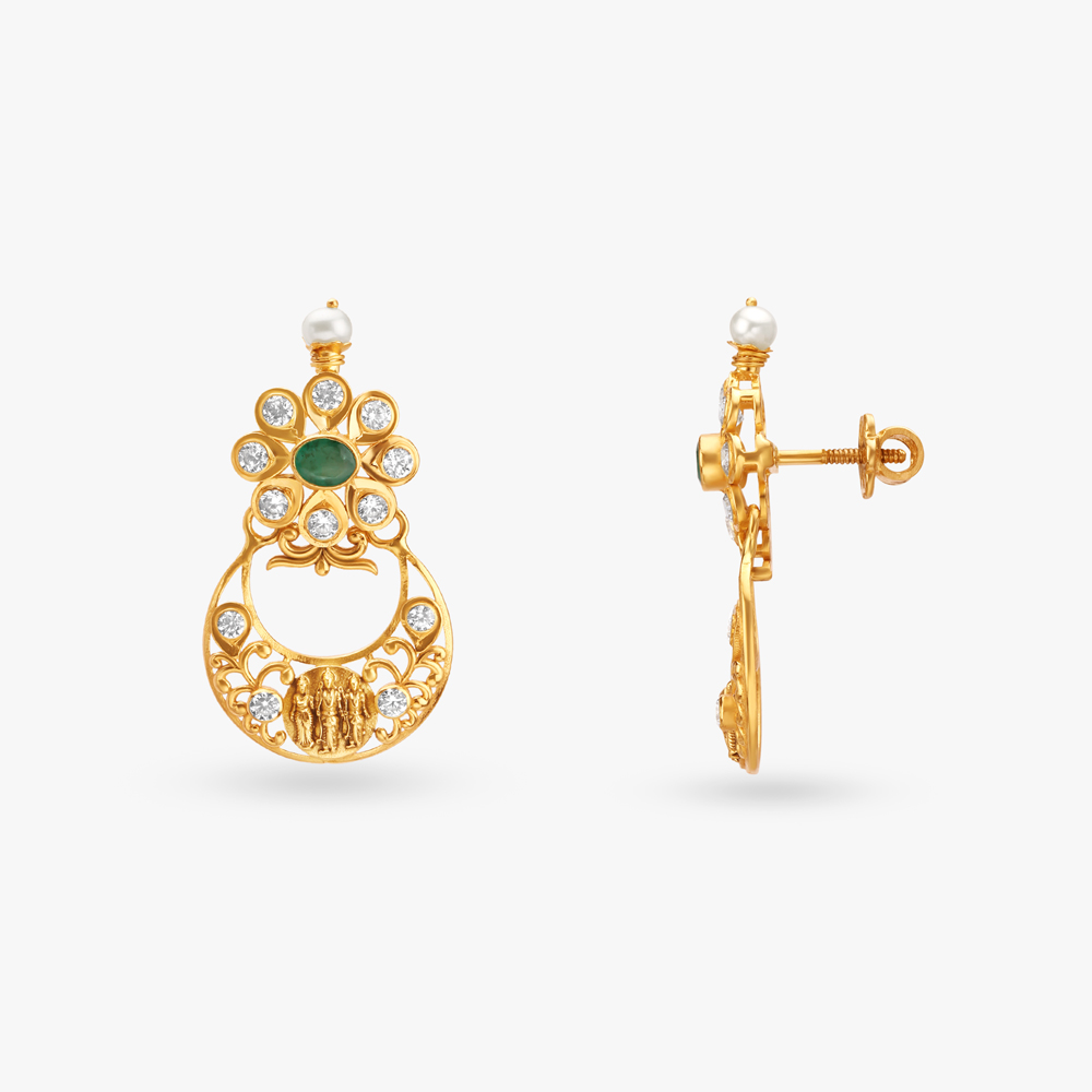 Blooming Beauty Gold Drop Earrings,,hi-res image number null