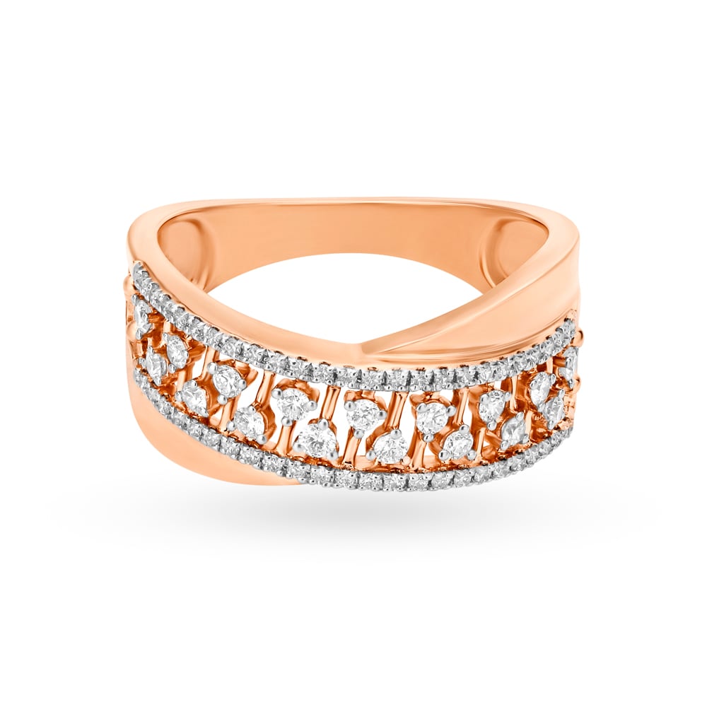Dazzling Rose Gold and Diamond Ring,,hi-res image number null
