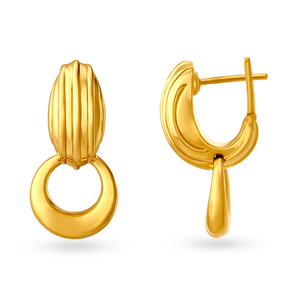 OOO Bold SS Hoop Earrings Gold main image 0