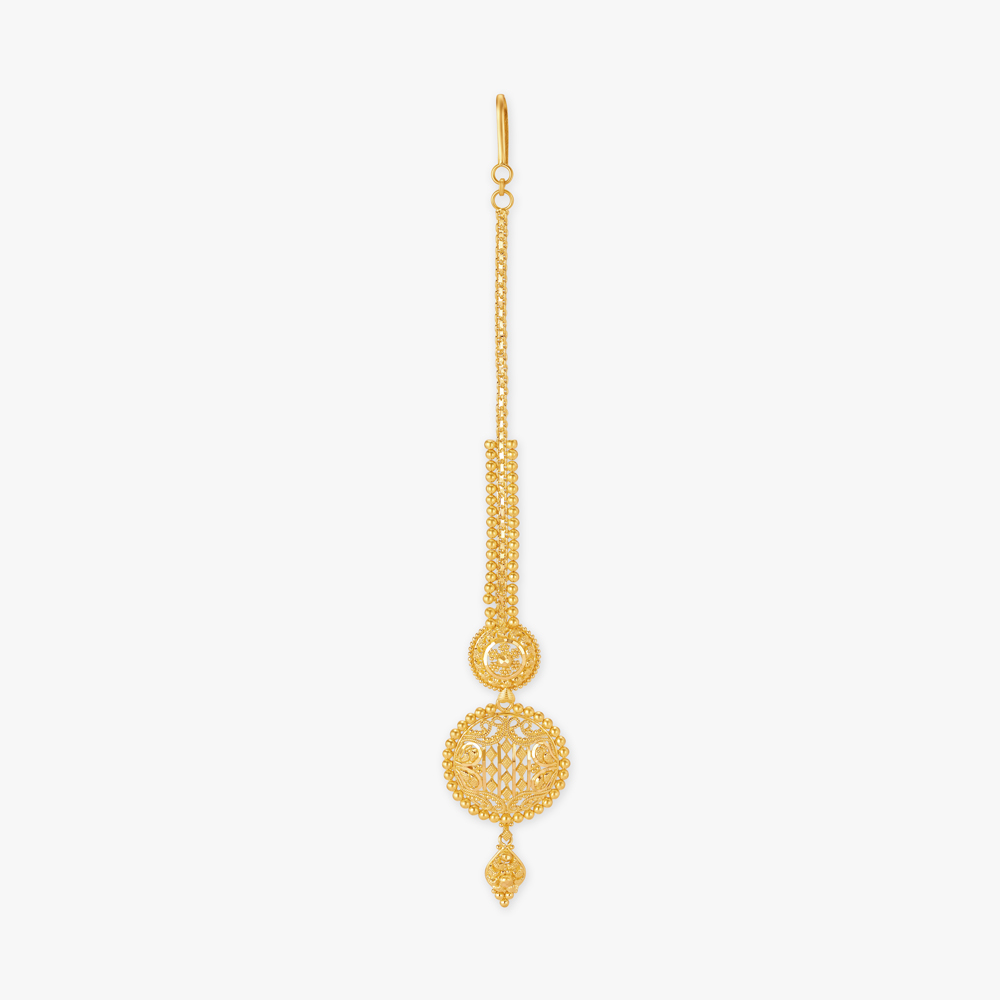Mesmerizing Floral Motif Maang Tikka,,hi-res image number null