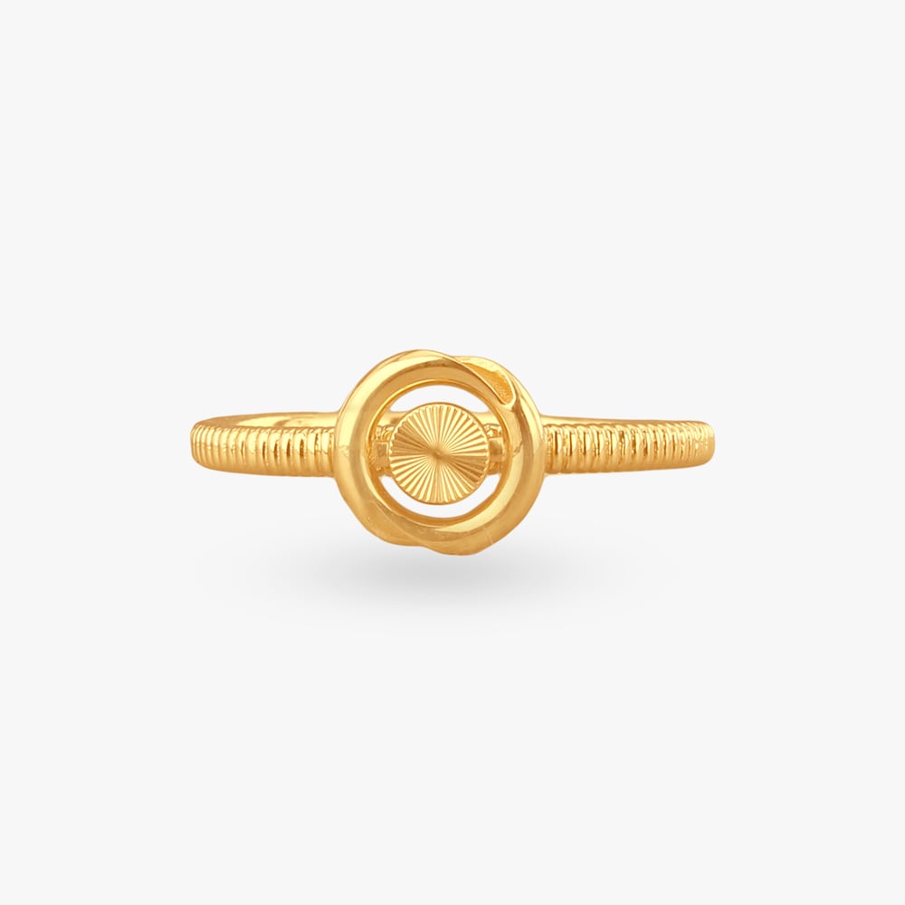 Halo Loop Gold Ring,,hi-res image number null