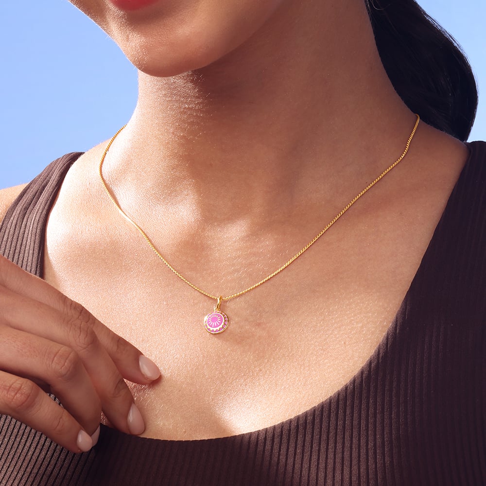 Radiant Dusk Gold Pendant,,hi-res image number null