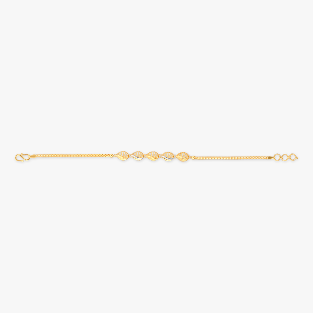 Swaying Leaves Gold Bracelet,,hi-res image number null