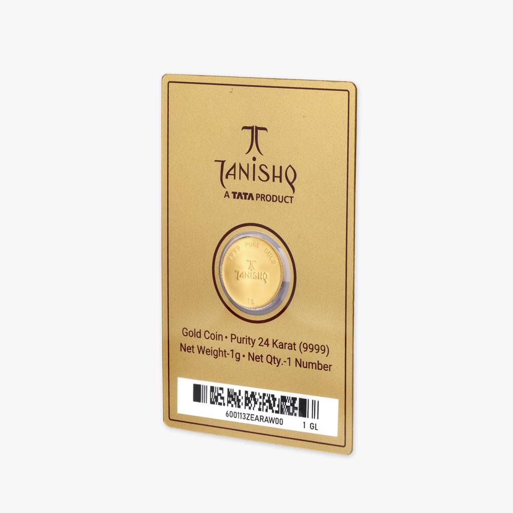 1 gram 24 Karat Gold Coin with Lakshmi Ganesha Motif,,hi-res image number null