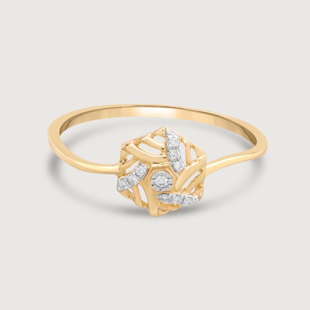 Hexagon Gleam Diamond Ring,,hi-res image number null