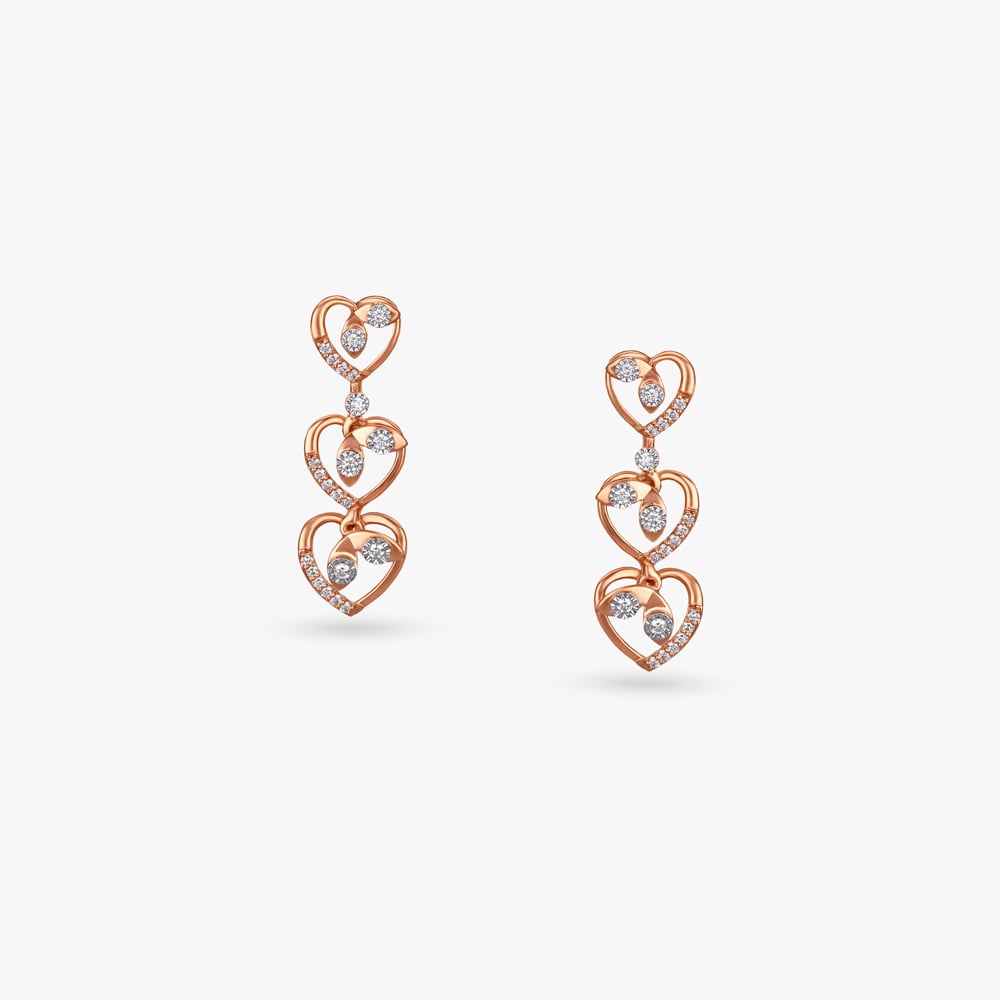 Romantic Heart Diamond Necklace Set,,hi-res image number null