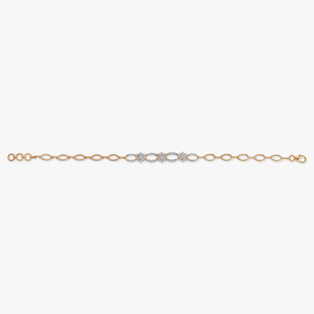 Daisy Loop Diamond Bracelet,,hi-res image number null