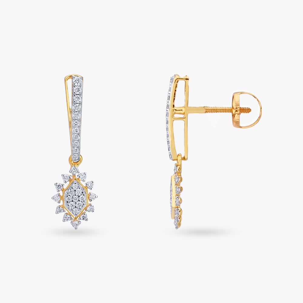 Dazzling Diamond Drop Earrings,,hi-res image number null